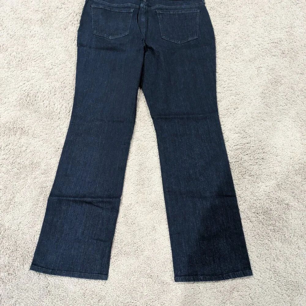 NYDJ Marilyn Straight dark wash‎ Size 14P - Picture 8 of 9